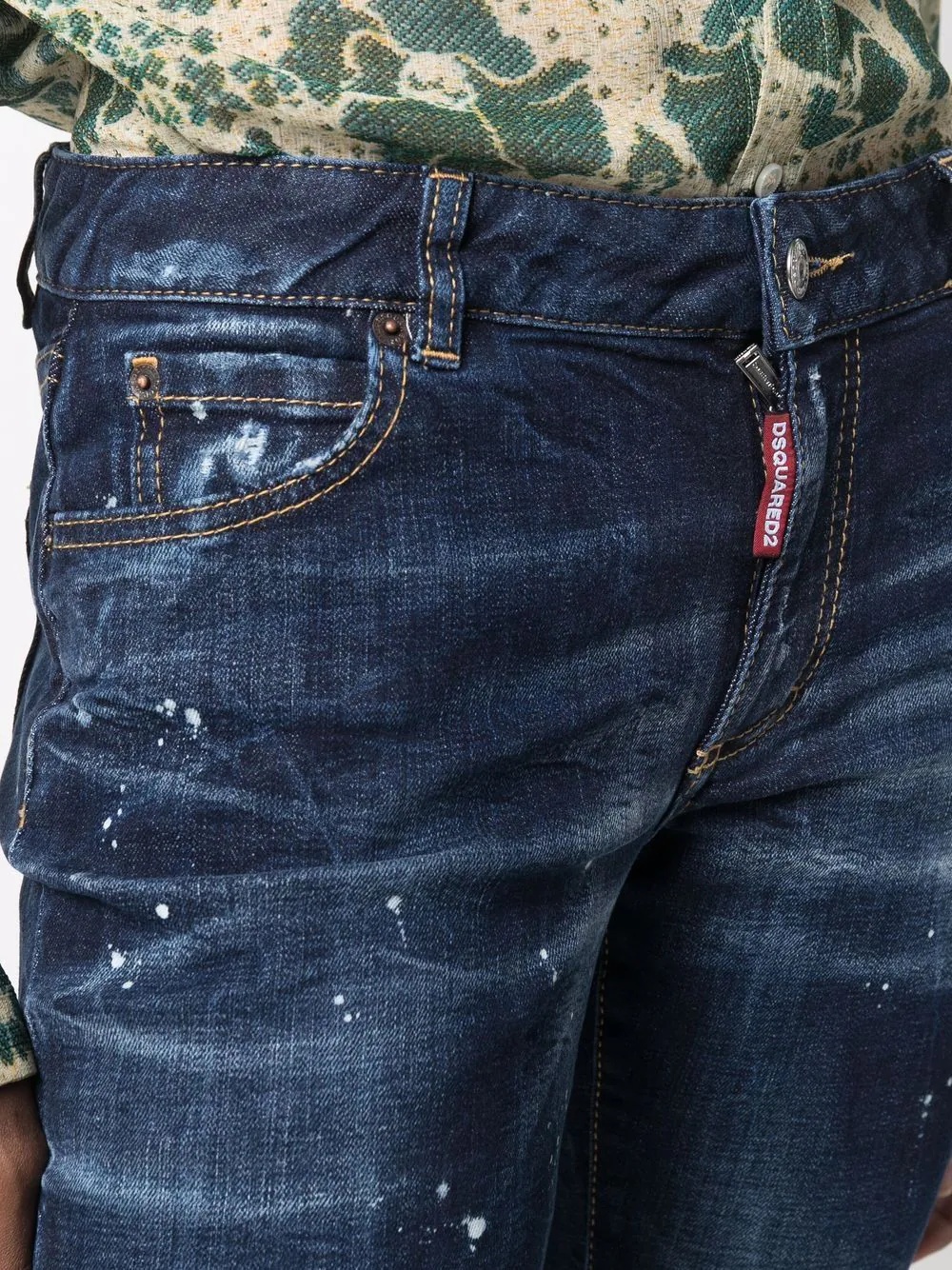 cropped flared jeans - 5