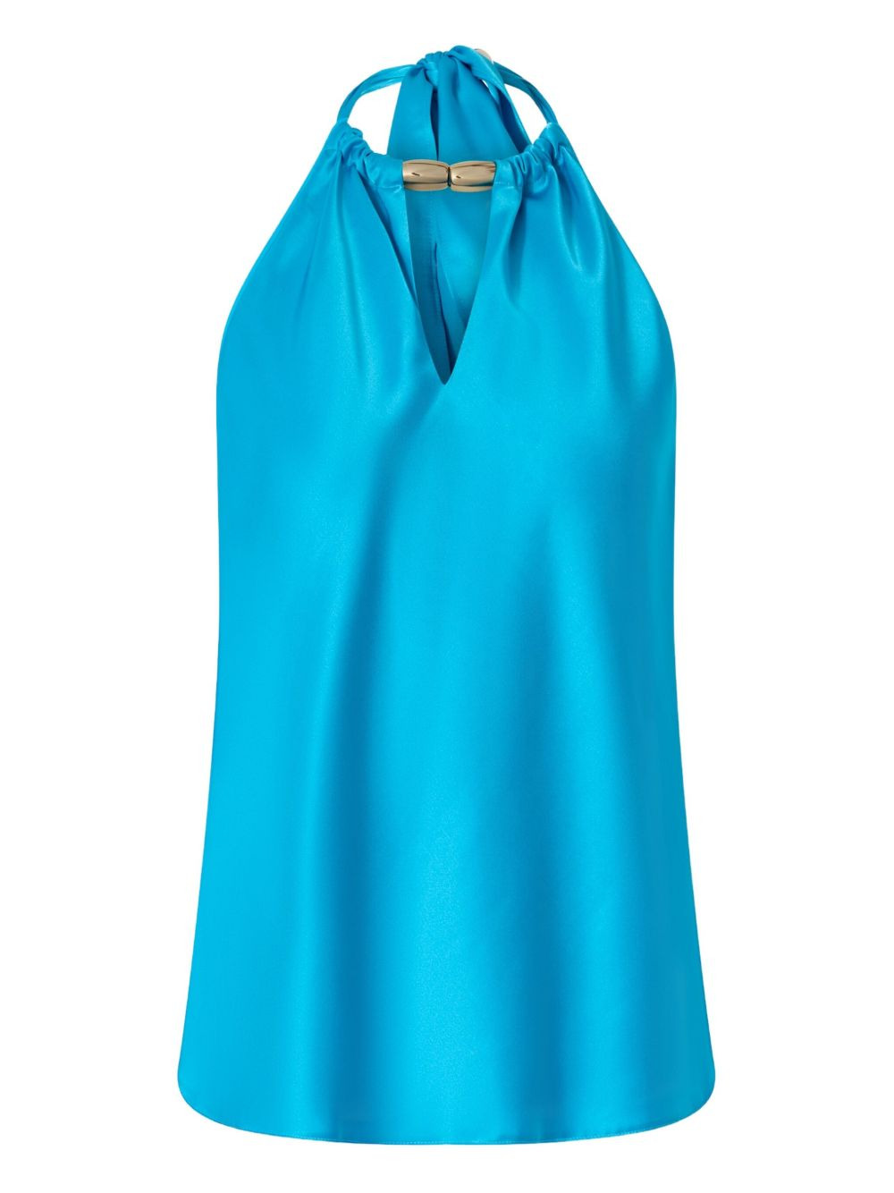 tie-neck halter blouse - 2