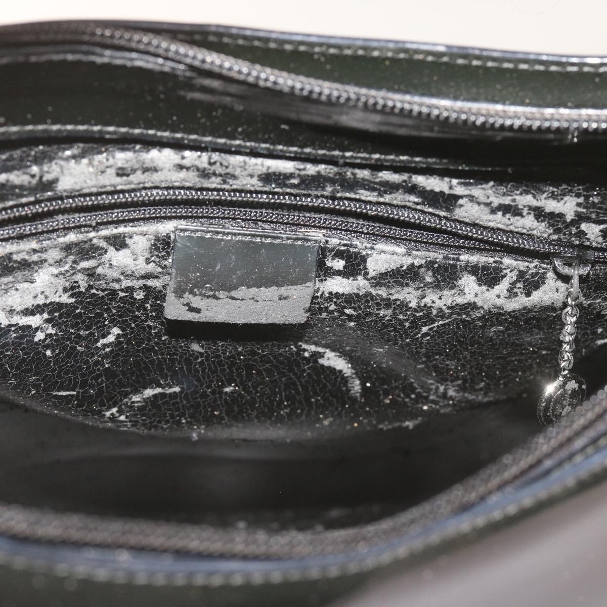 GUCCI Bamboo Hand Bag Leather Black - 15
