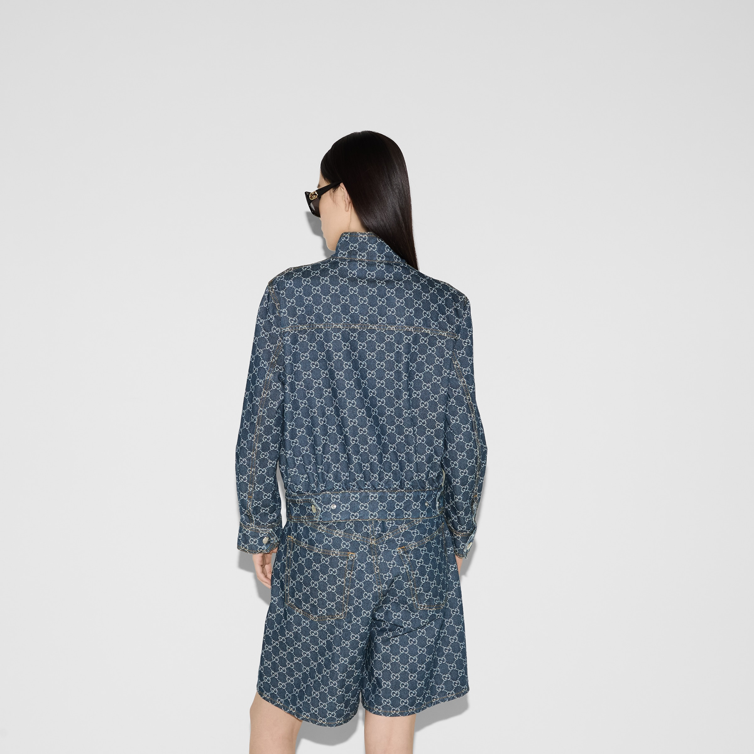 GG denim jacquard jacket - 4