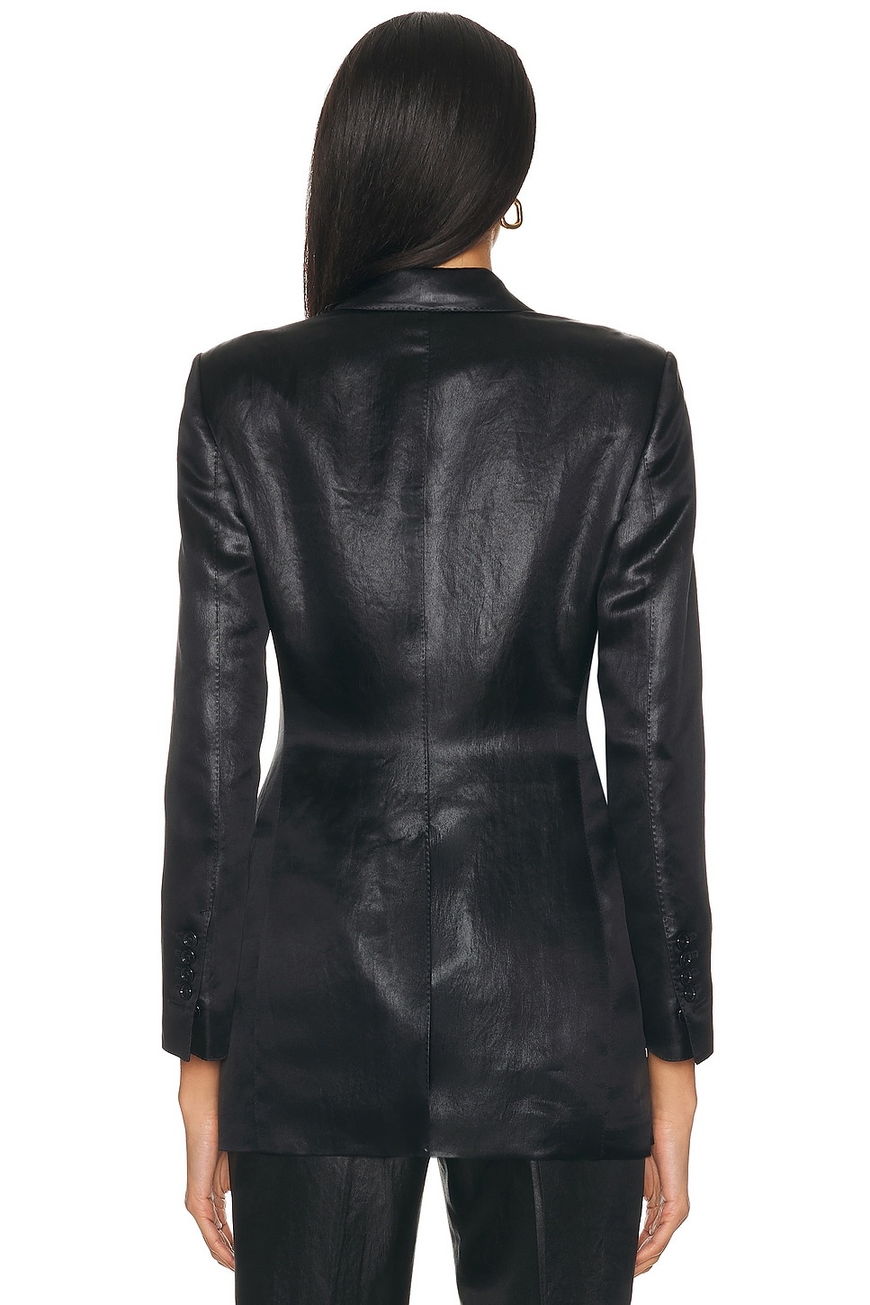 Single Breasted Peak Lapel Jacket - 3