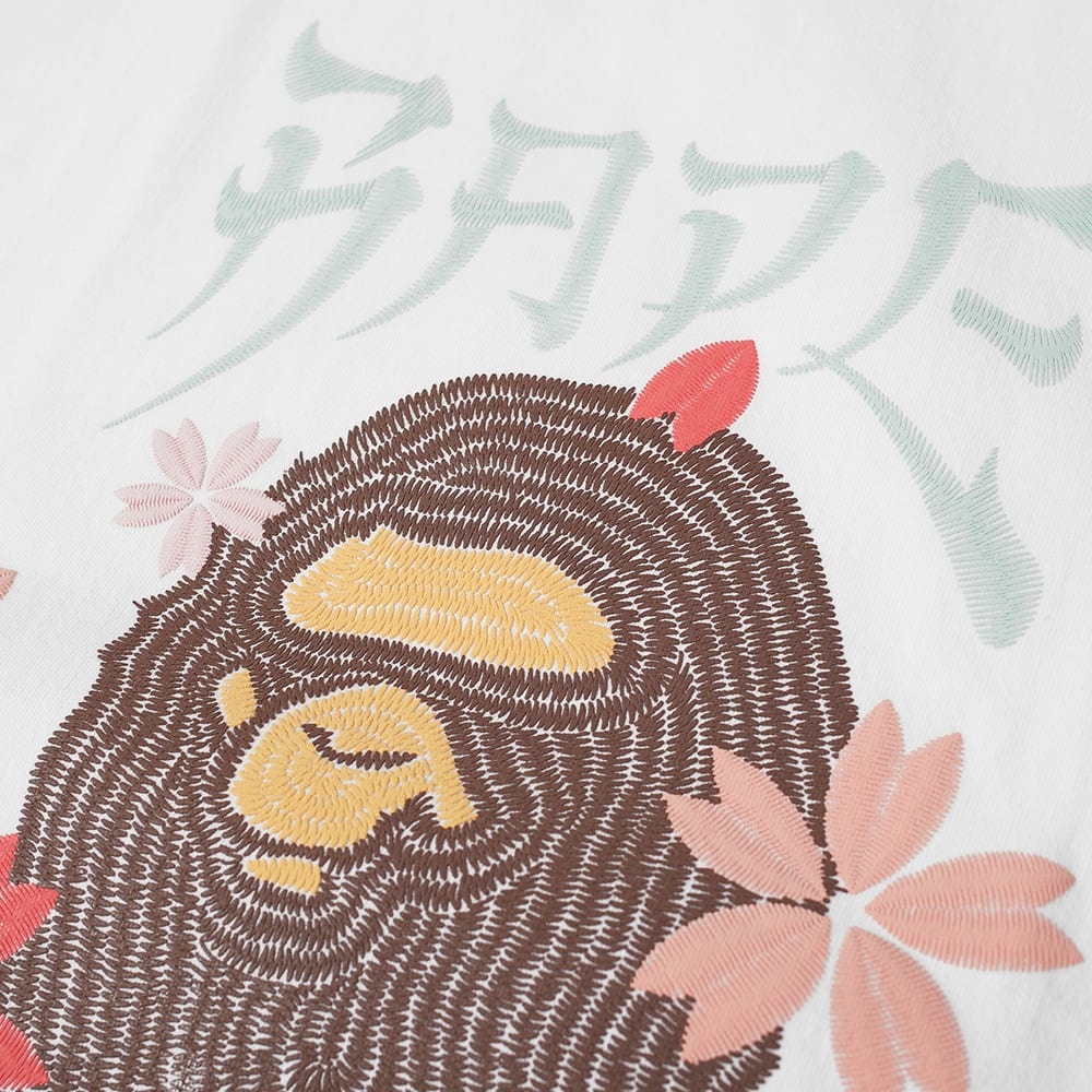 A Bathing Ape Embroidered Style Sakura Ape Head Tee - 2