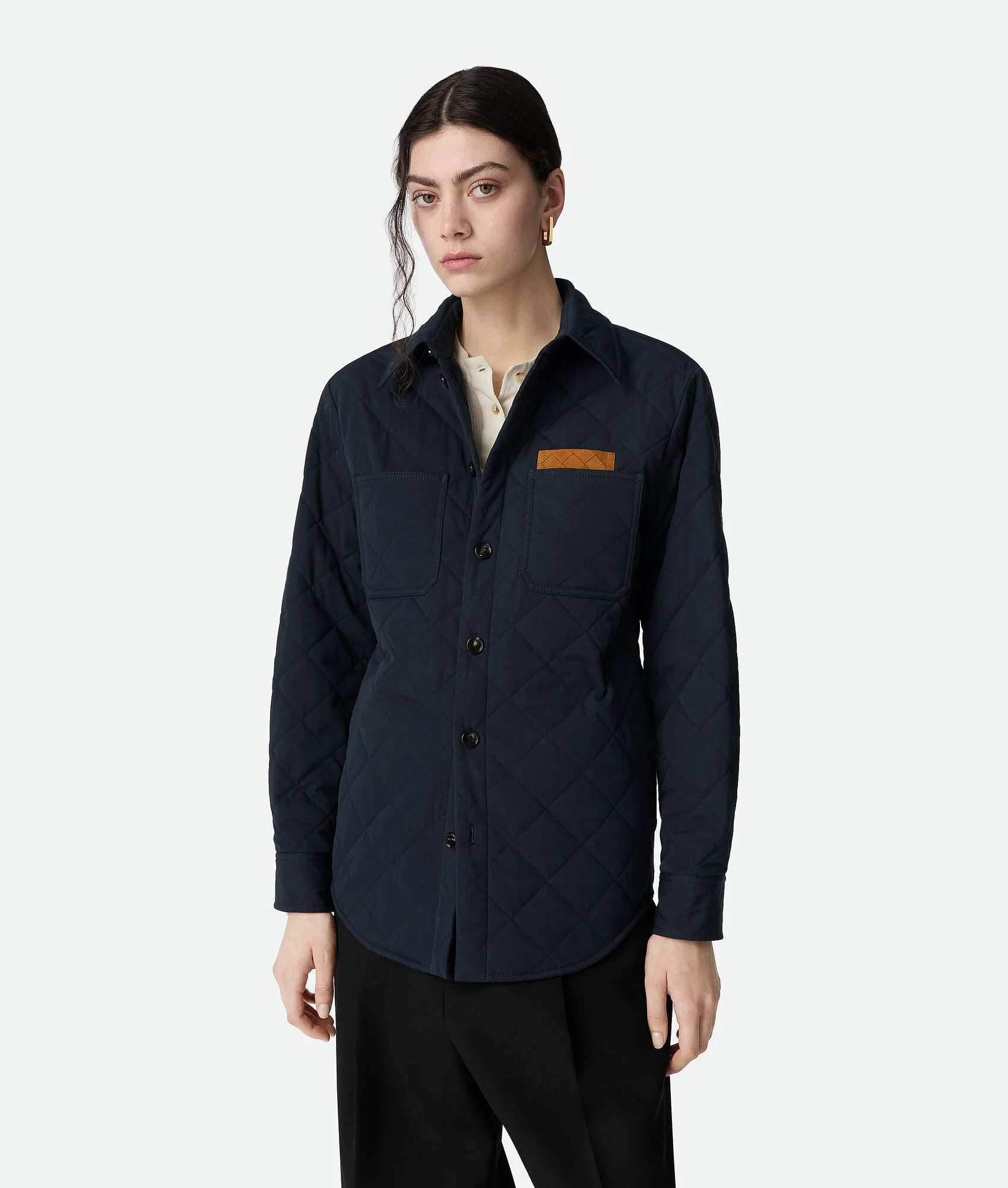 Quilted Cotton Overshirt - 1