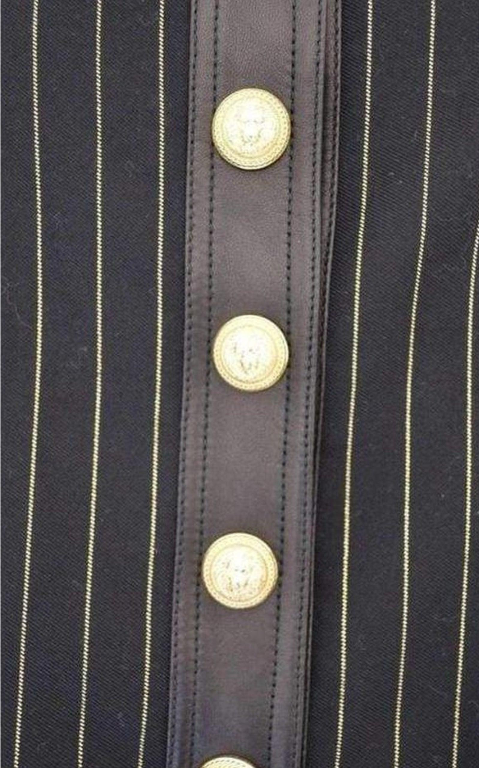 Striped Cotton Teddy Jacket - 7