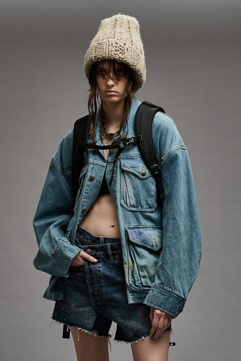 R13 OVERSIZED TRUCKER PARKA - WARREN BLUE outlook