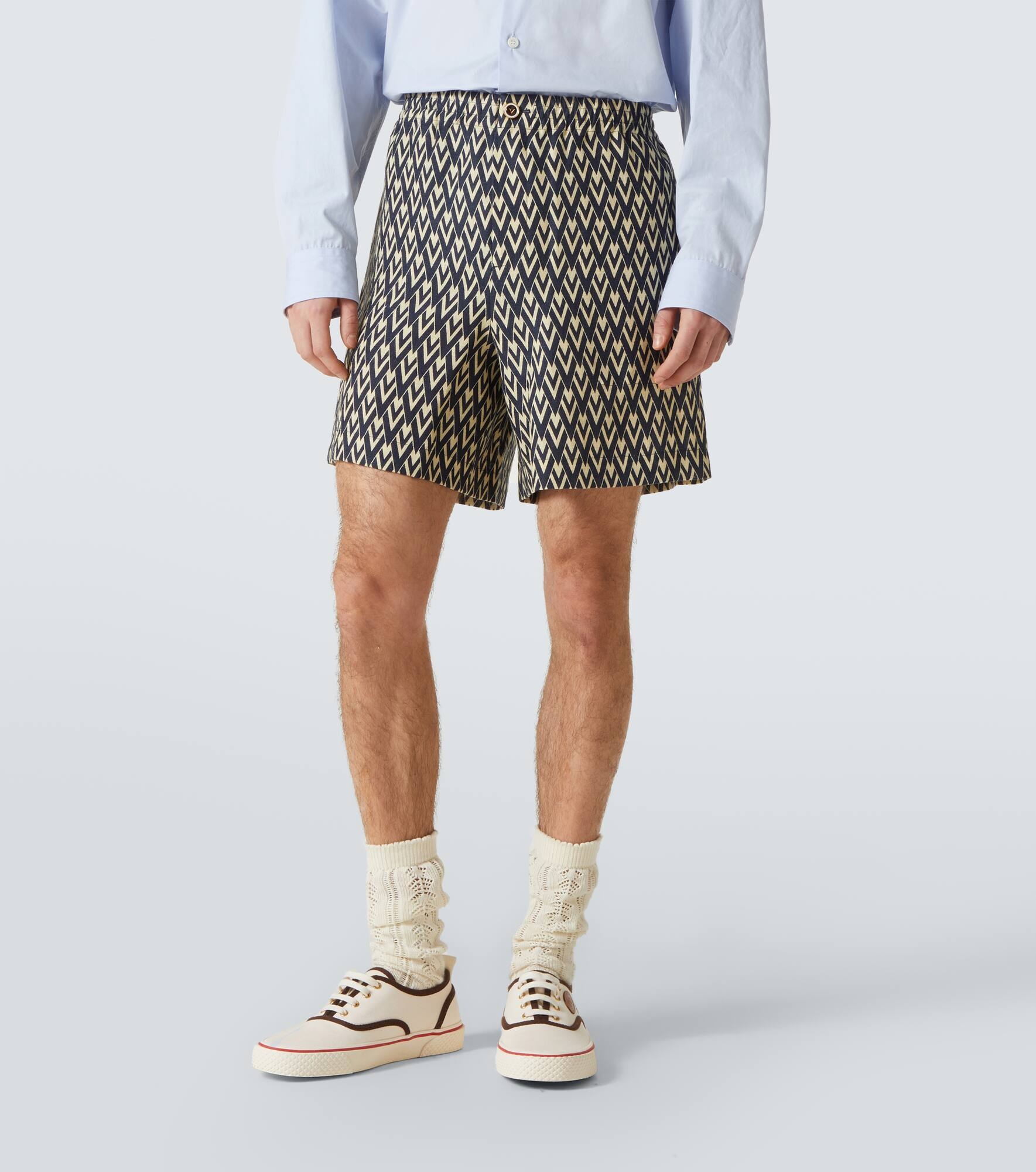 Toute La V linen Bermuda shorts - 3