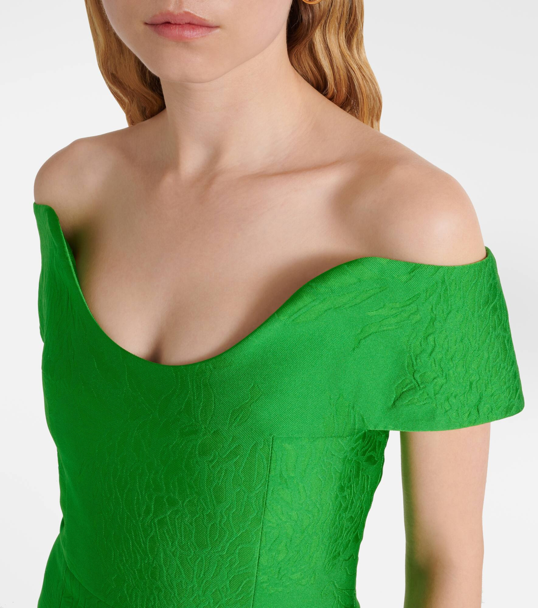 Aislinn jacquard  maxi dress - 4