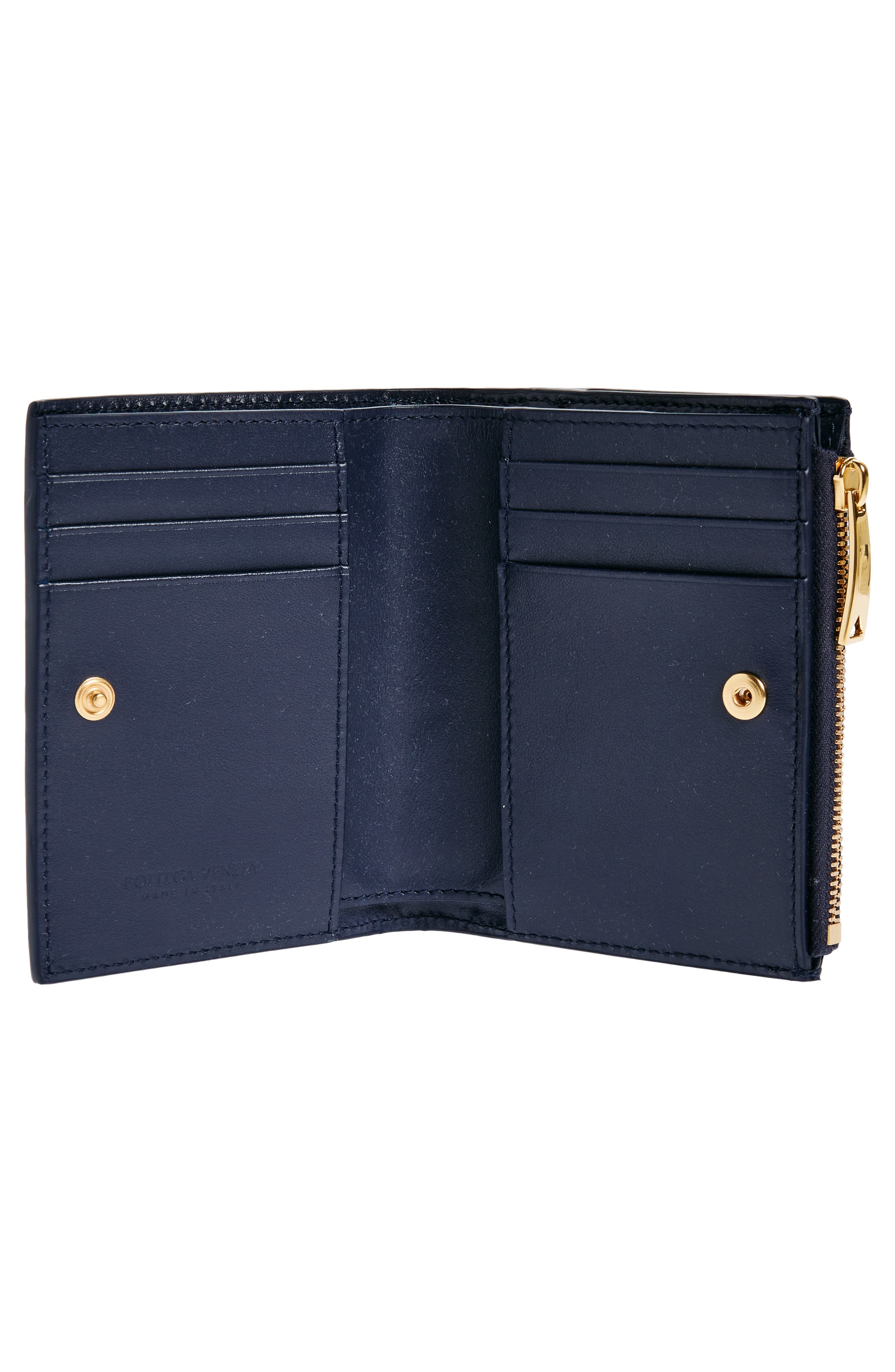 Small Intrecciato Bifold Zip Wallet - 2