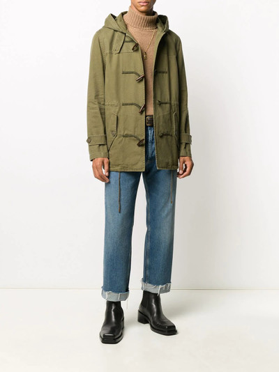 SAINT LAURENT military-style duffle coat outlook