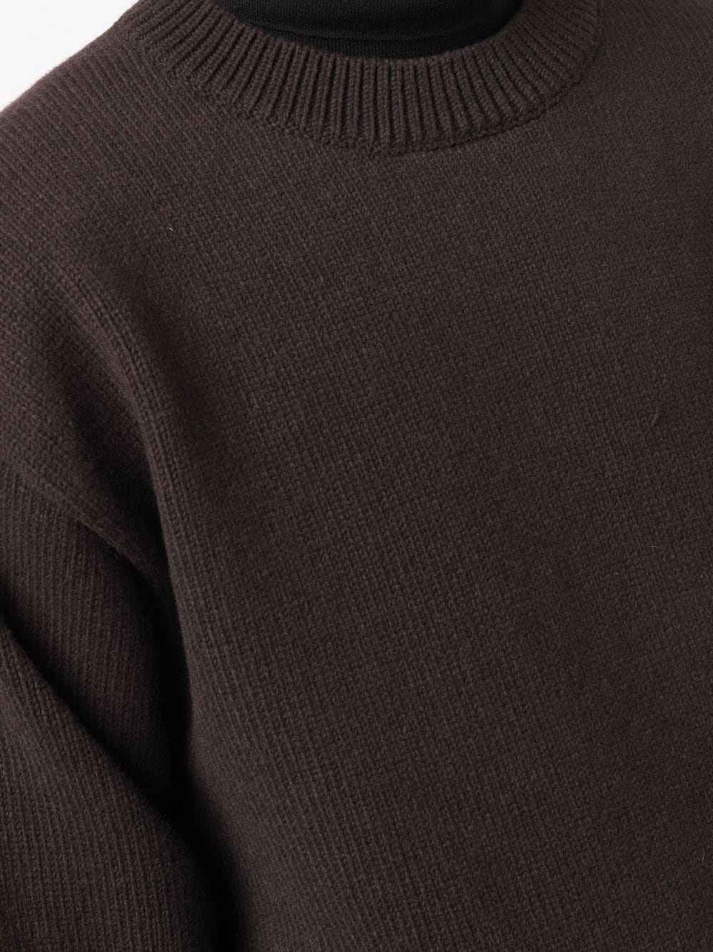 purl-knit ribbed-trim jumper - 5