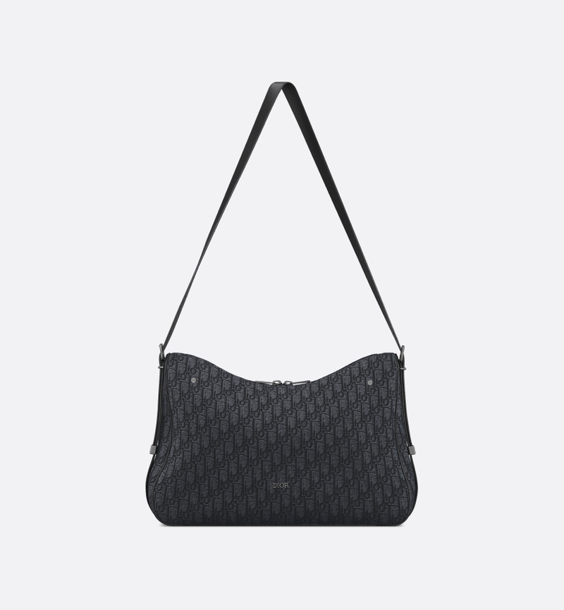 Large Dior Slider Zipped Hobo Bag 7