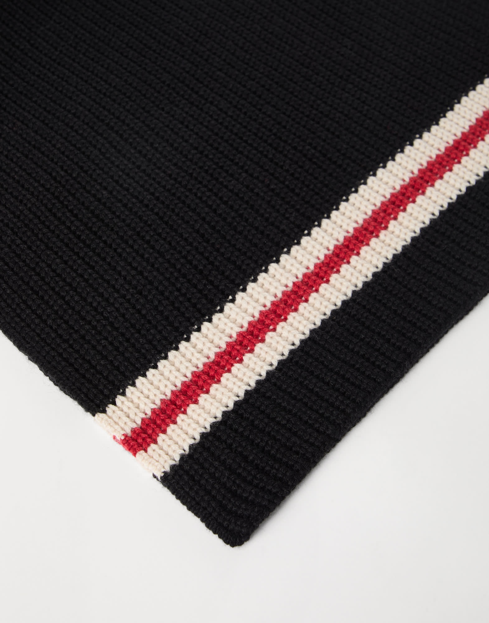 Cashmere Feather yarn English rib knit scarf - 2