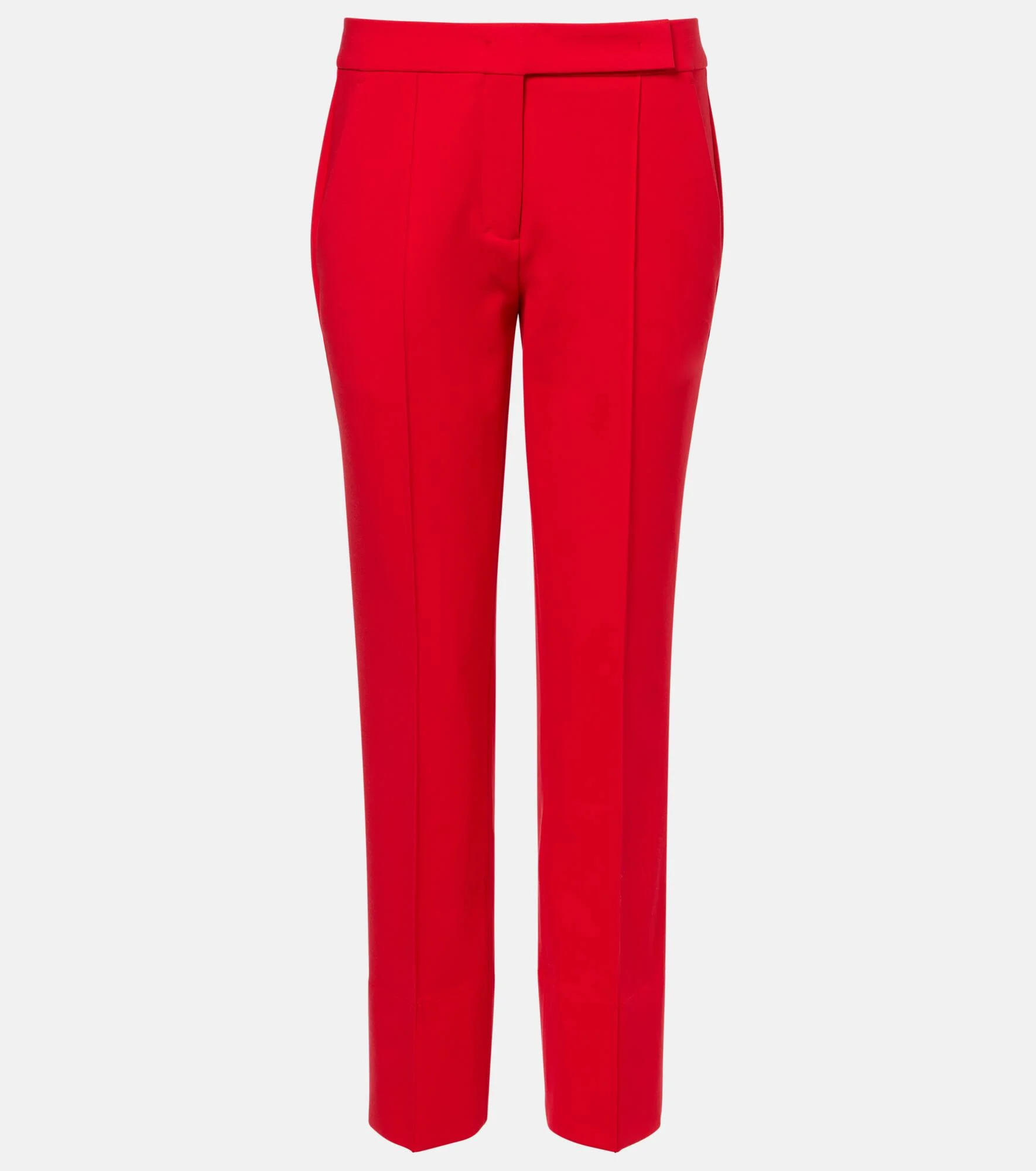 Cropped mid-rise slim pants - 1