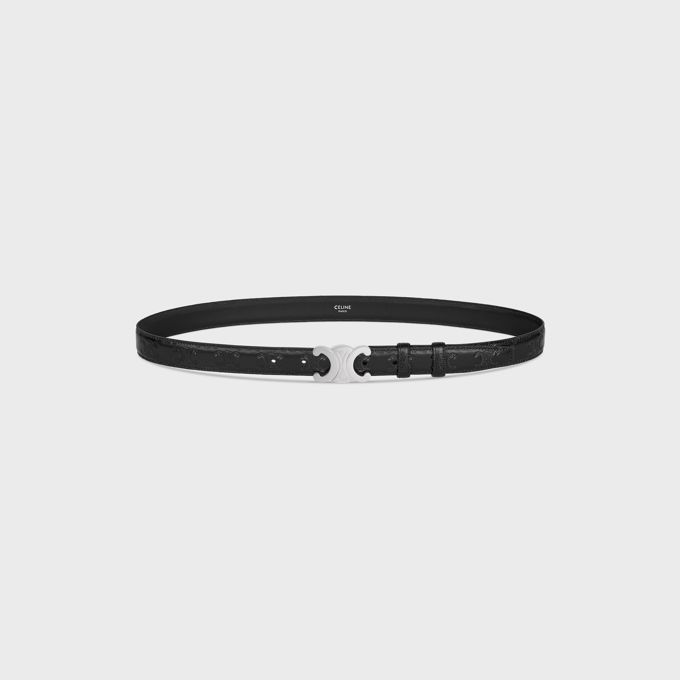 Medium Triomphe Belt in Taurillon with Triomphe embossed - 1