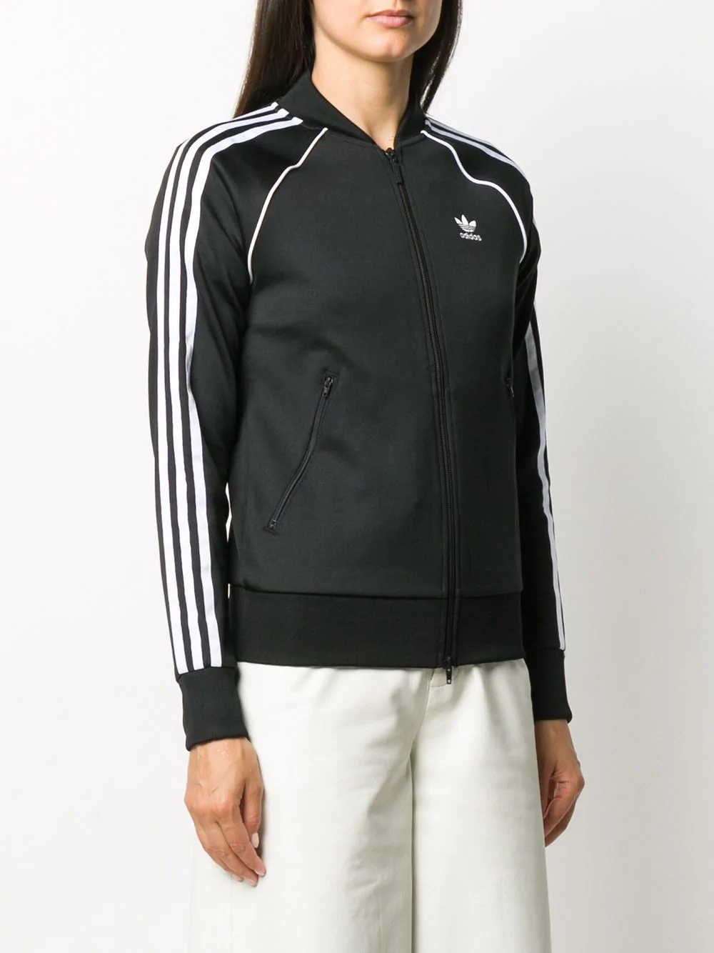 zipped track sweatshirt - 3