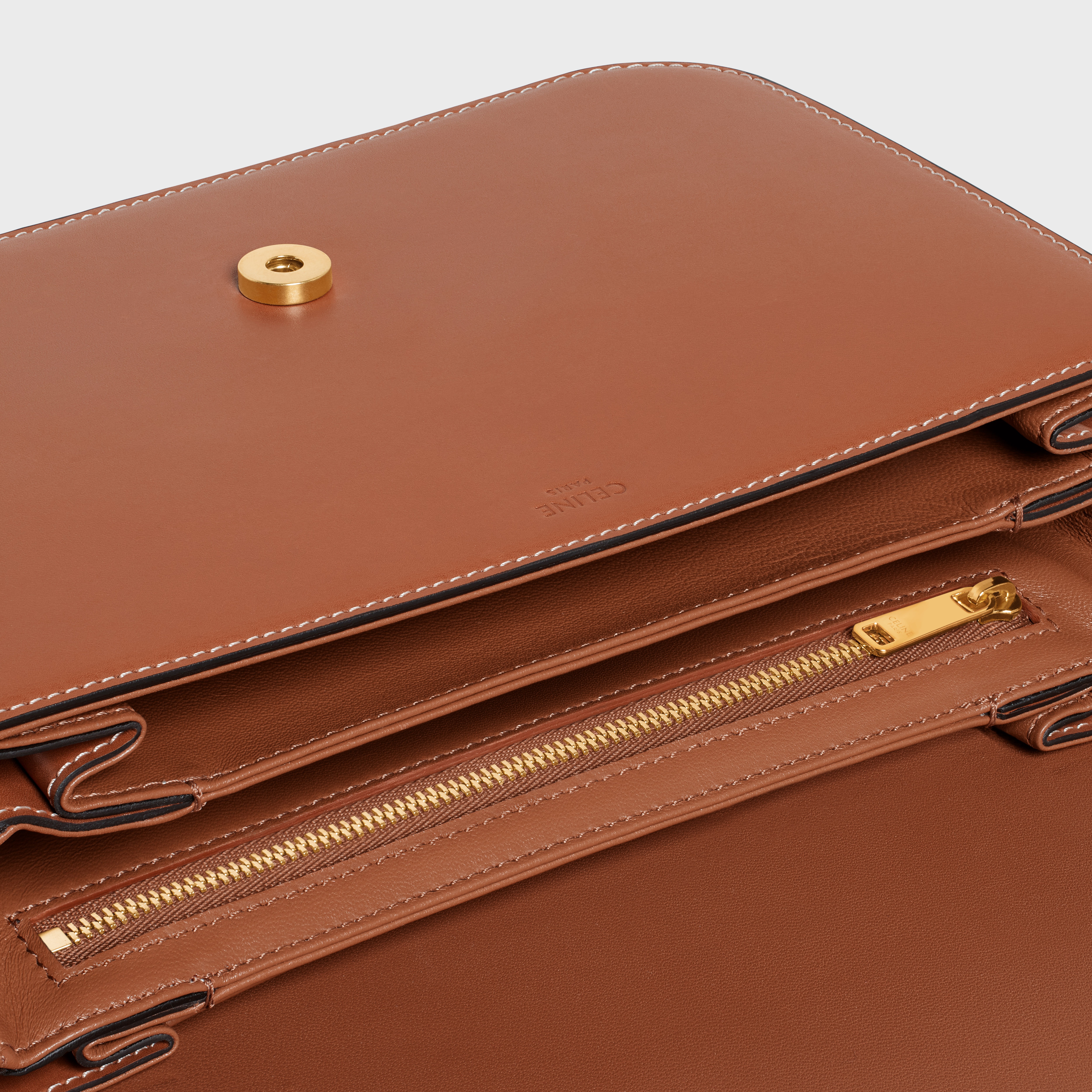 MEDIUM CUIR TRIOMPHE BAG in natural calfskin 4