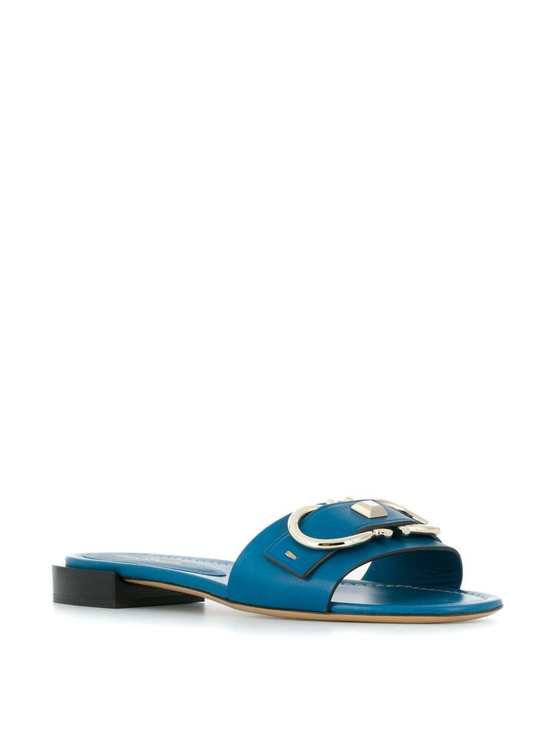 FERRAGAMO Gancini slide sandals outlook