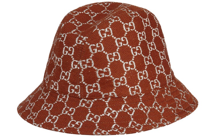 Gucci GG Lamé Bucket Hat 'Brown Silver' 631951-3HK74-2500 - 3