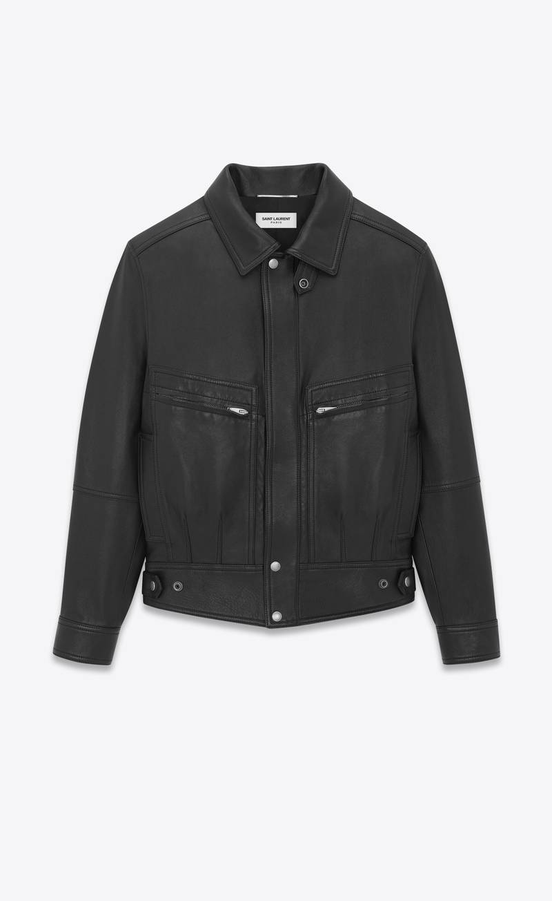 jacket in drummed lambskin 1