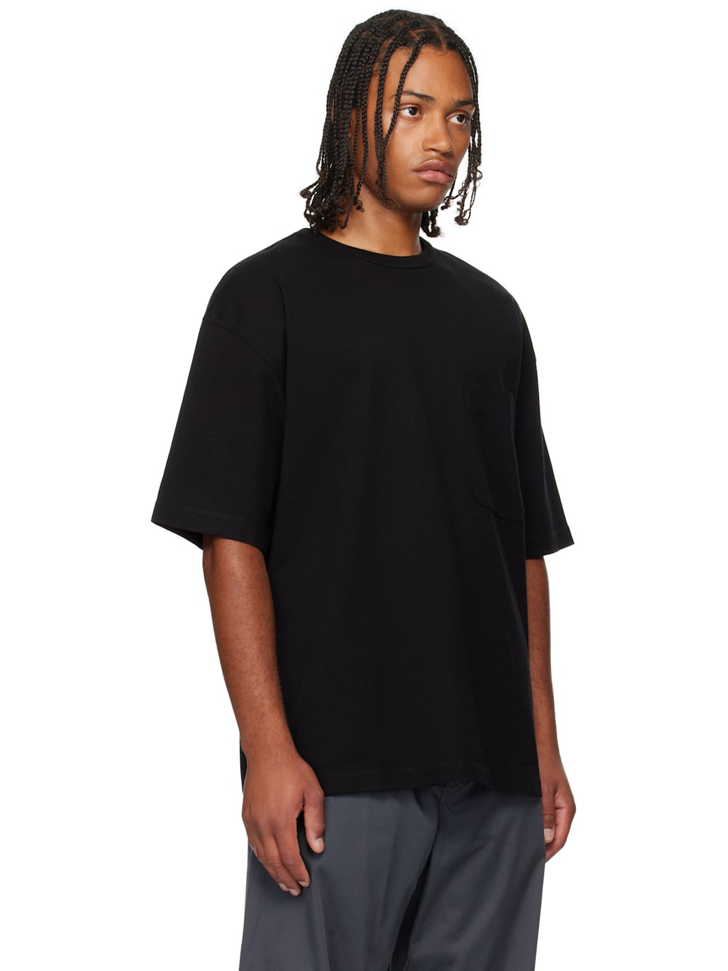 Black Boxy Short Sleeve T-shirt - 2