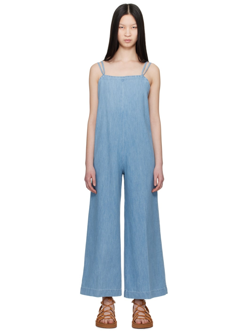 Blue Sunset Denim Jumpsuit - 1