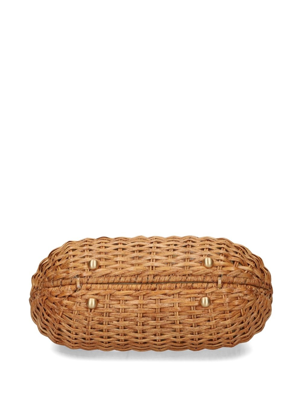 Lydia woven basket tote bag - 4
