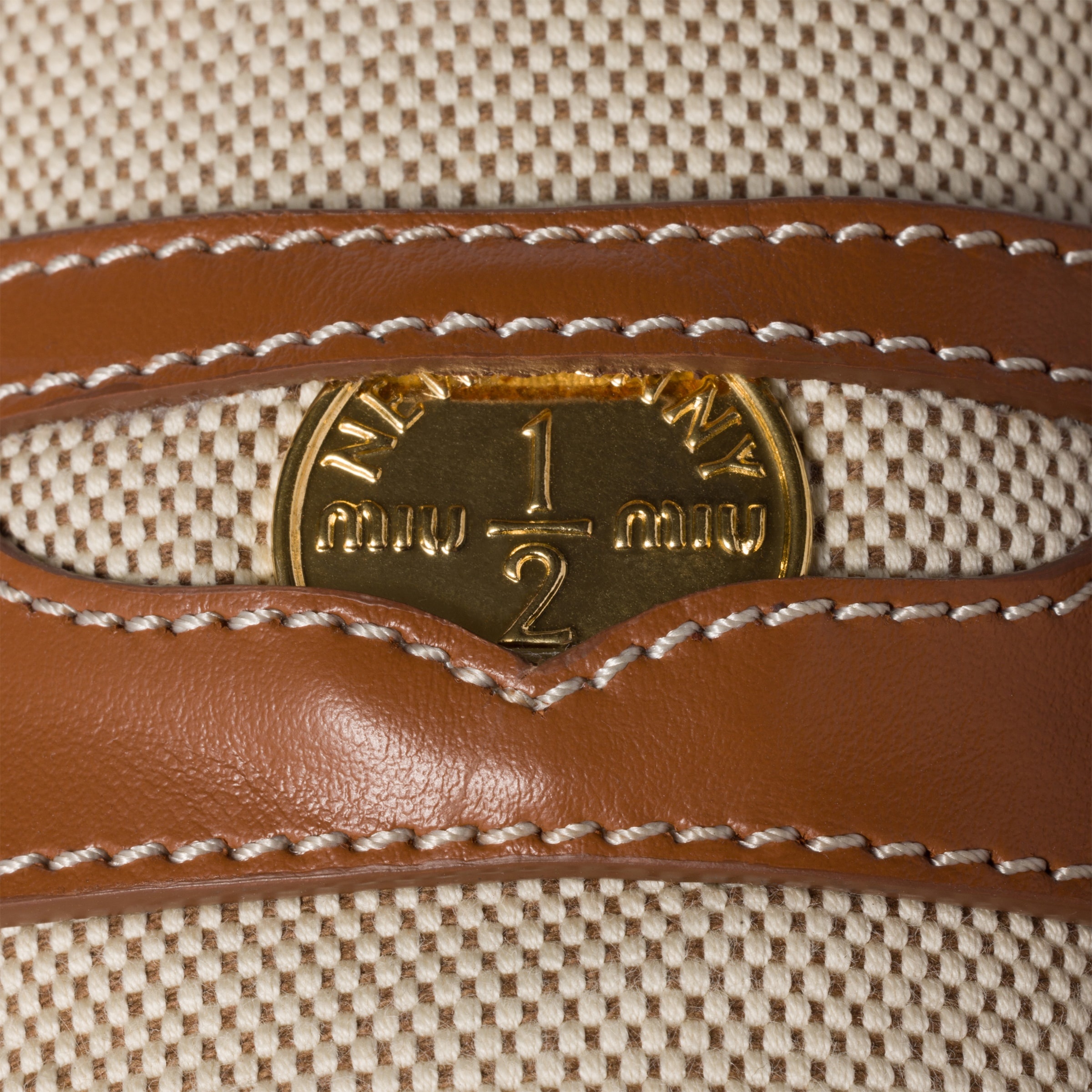 Canvas and leather mules - 4