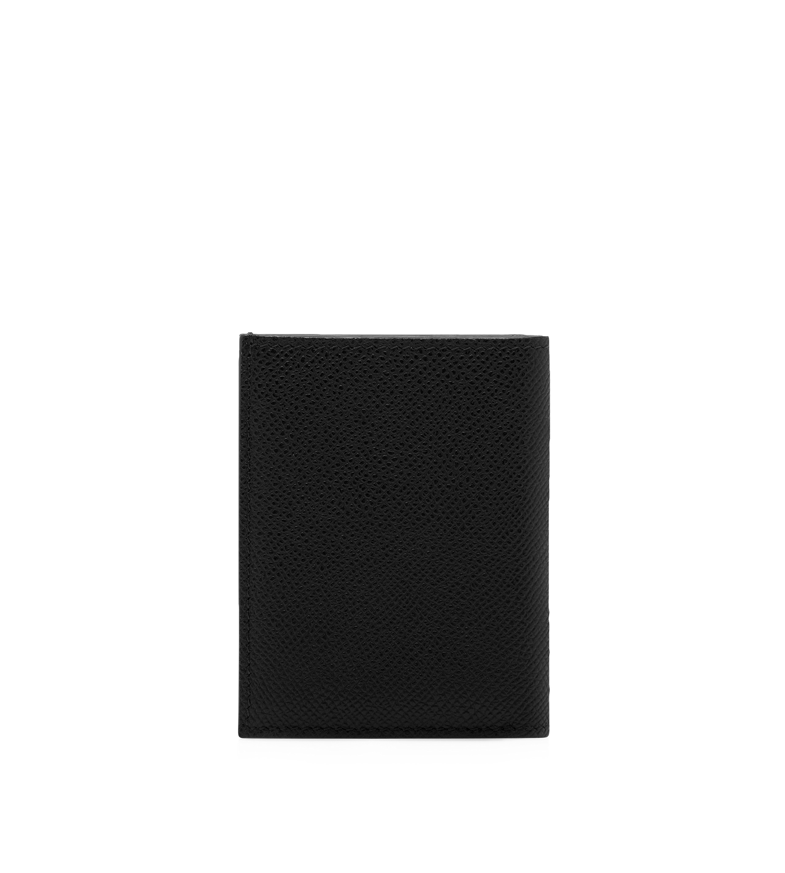 SMALL GRAIN LEATHER FOLDING CARDHOLDER - 3