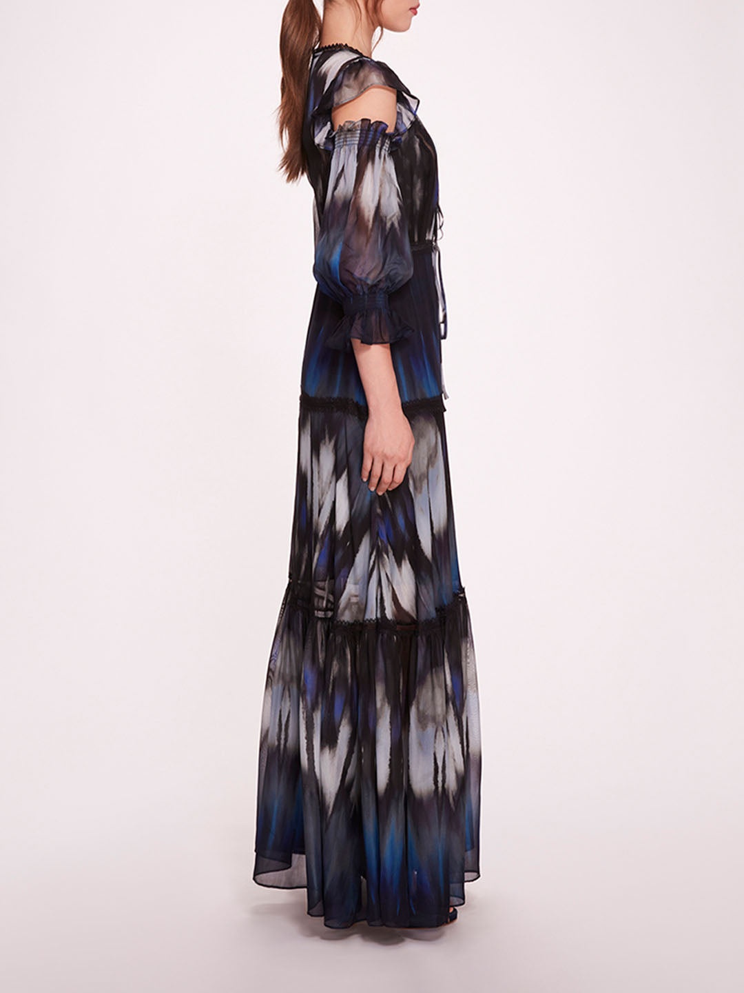 ABSTRACT VISCOSE MAXI DRESS - 3