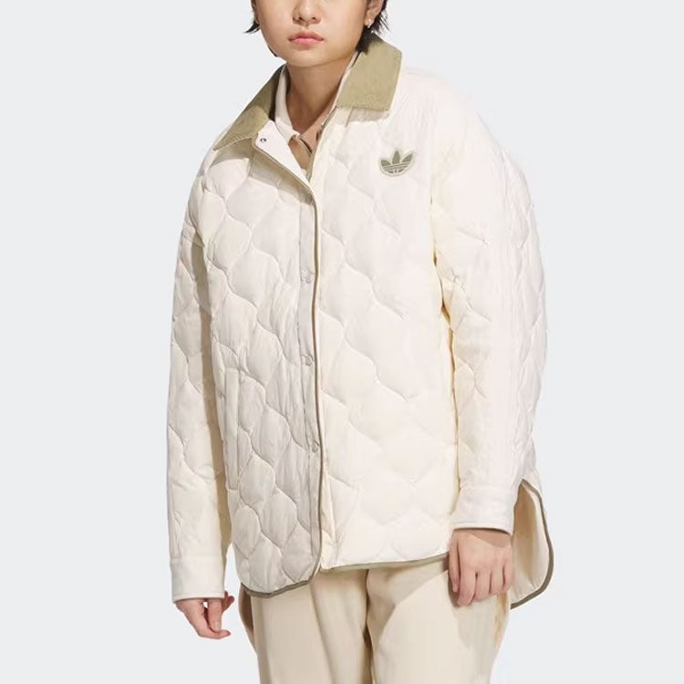 (WMNS) adidas Originals LW Mid Down Jacket 'White' IN0979 - 2