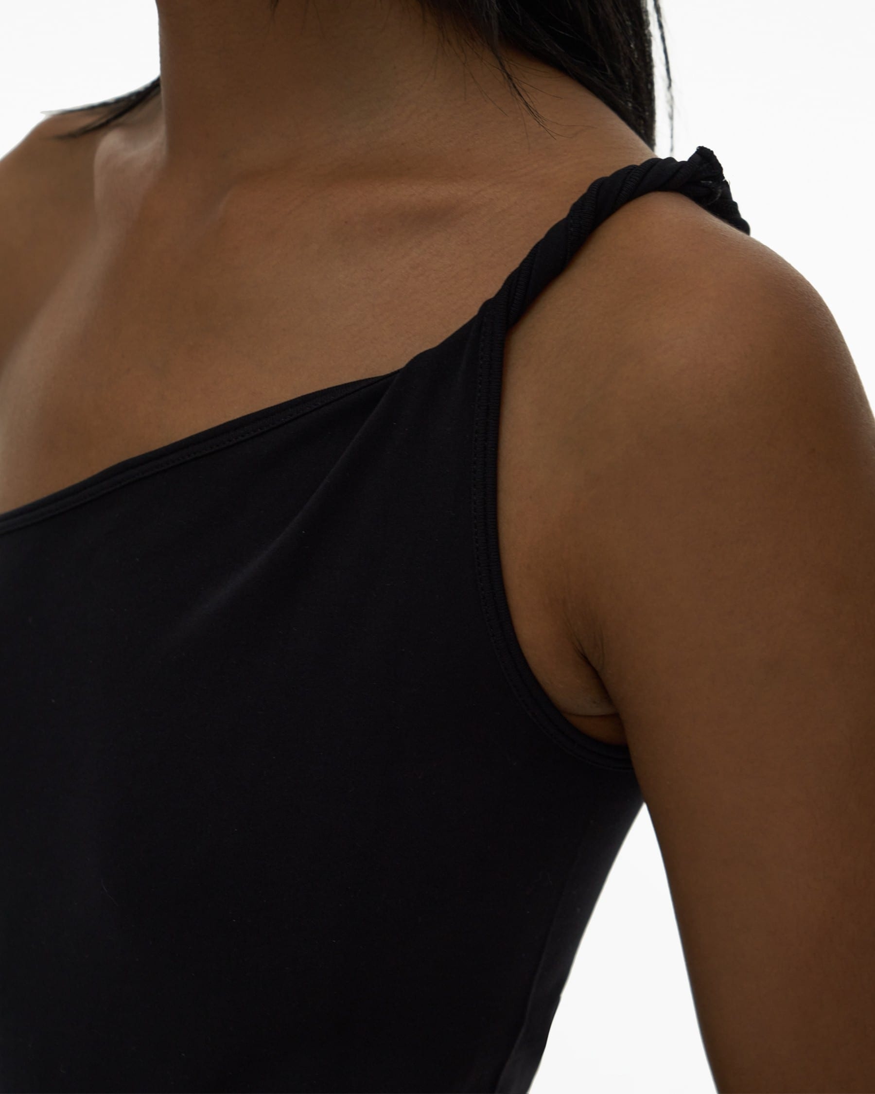 TWISTED ONE-SHOULDER DRESS - 6
