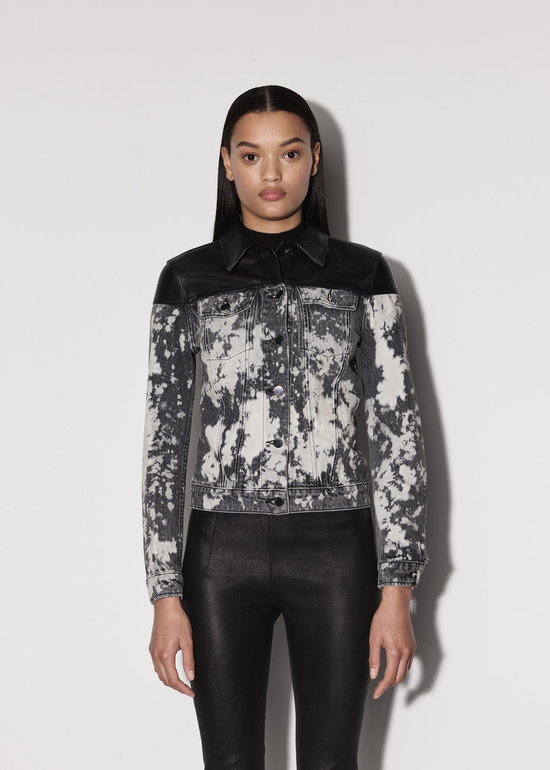 AMIRI LEATHER STRONG SHOULDER TRUCKER outlook