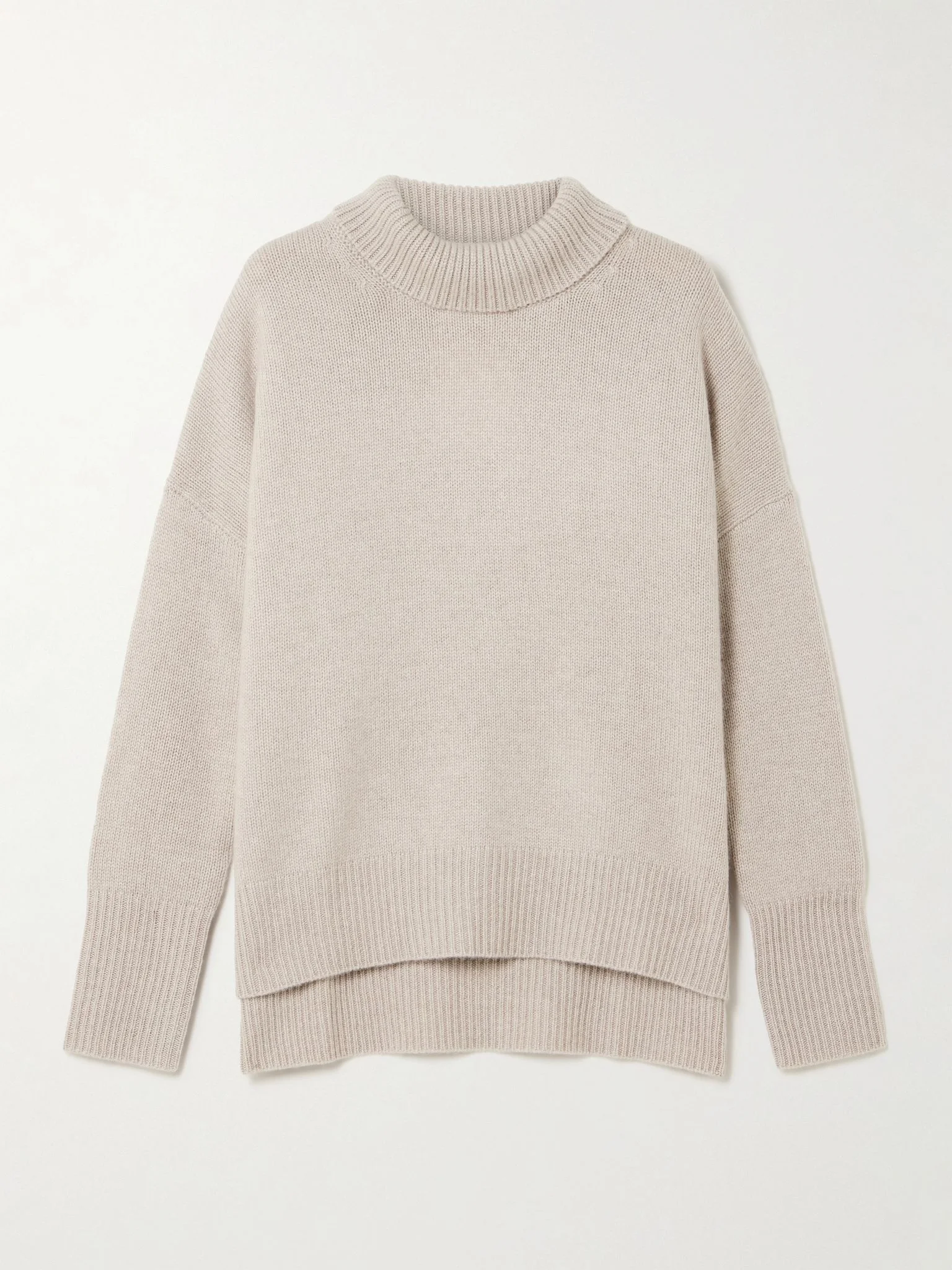 Heidi cashmere turtleneck sweater Sand - 1