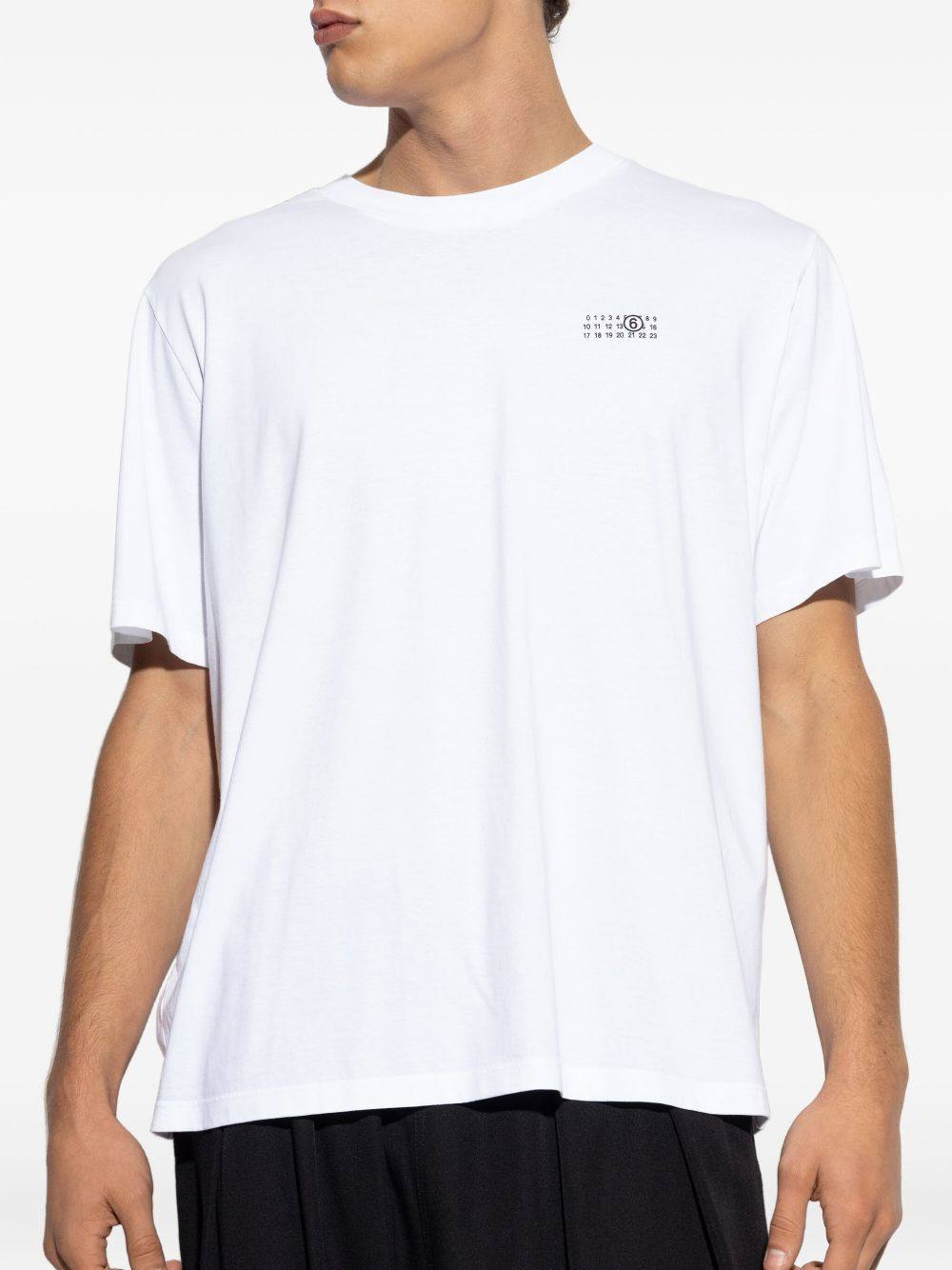 number-print cotton T-shirt - 3