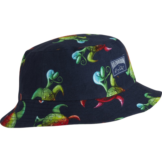 Men Bucket Hat Tortues Rainbow Multicolor - Vilebrequin x Kenny Scharf - 1