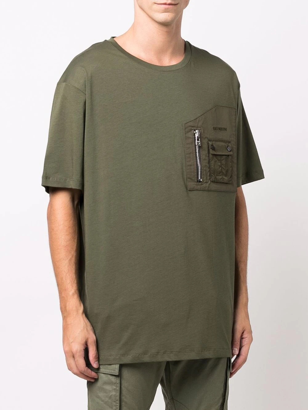 zip chest pocket T-shirt - 3