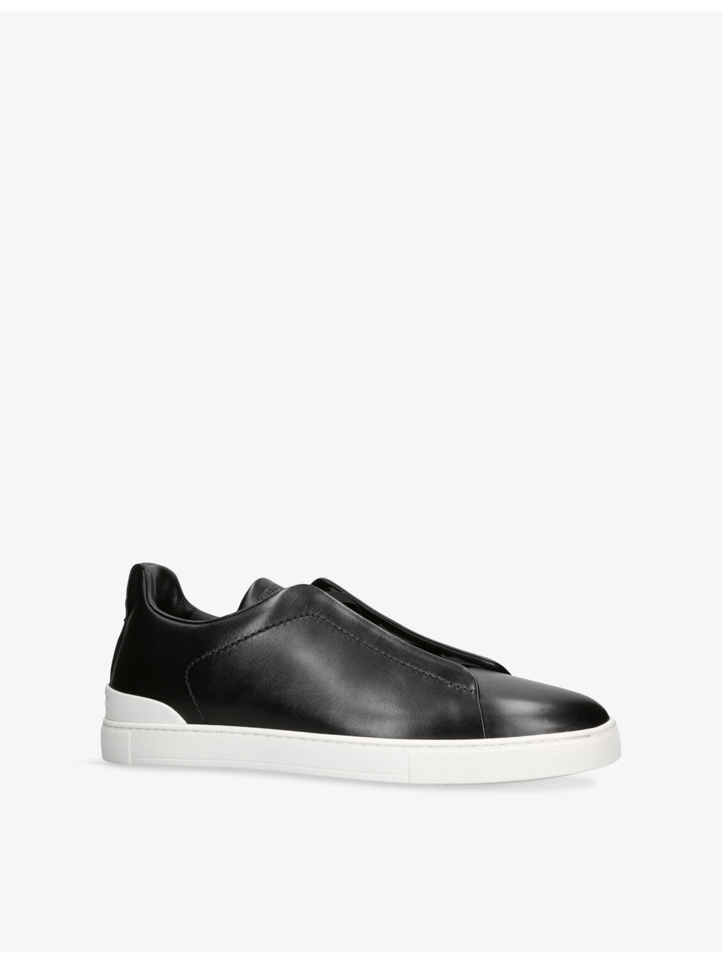 Triple Stitch Leather Low-Top Trainers - 3
