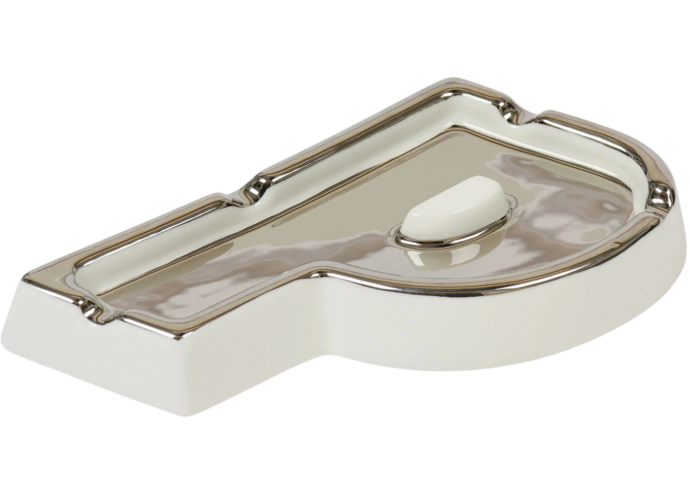 Palace Logo Ashtray White/Silver - 1