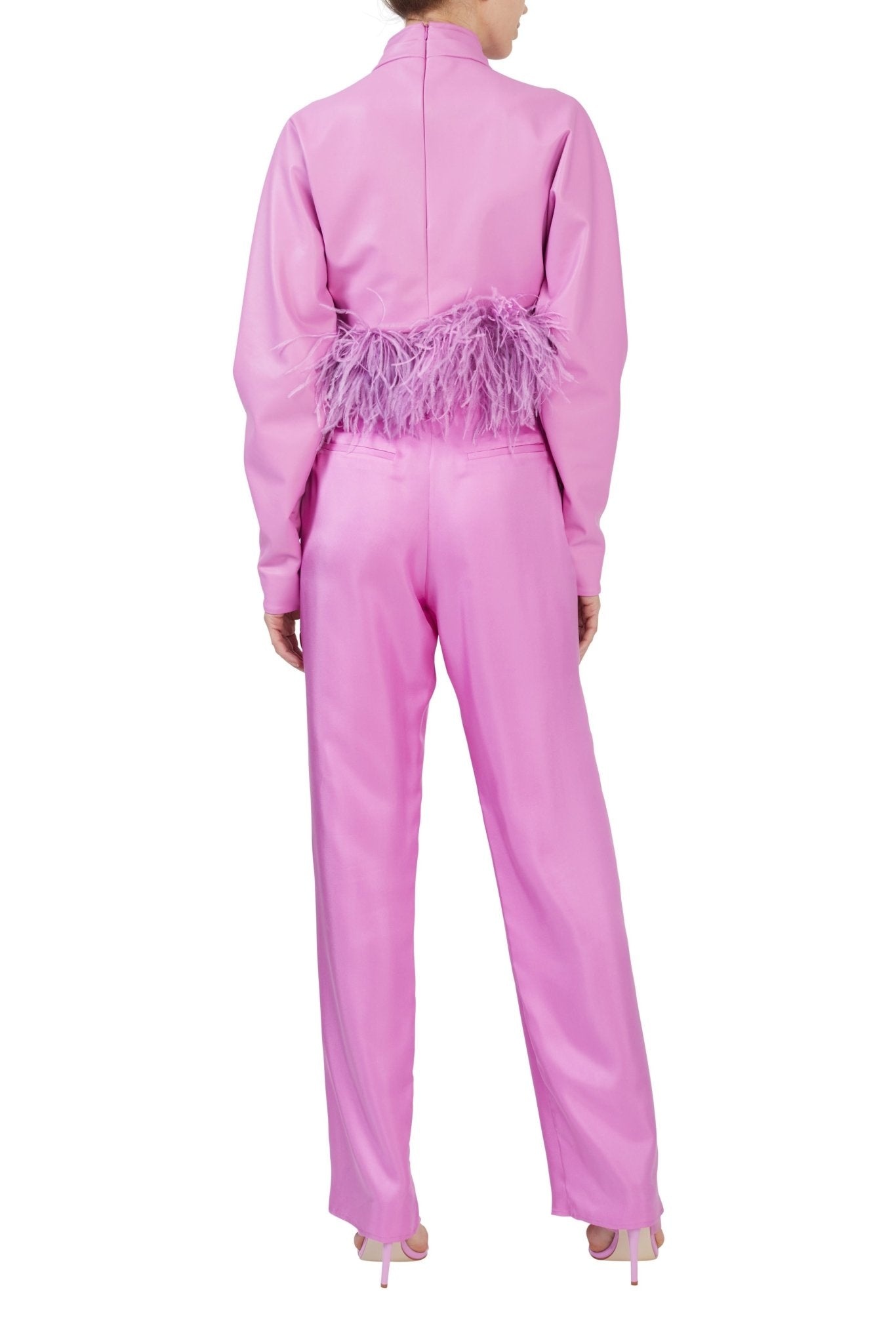 Organic Silky Twill High Waisted Belted Pant - 4
