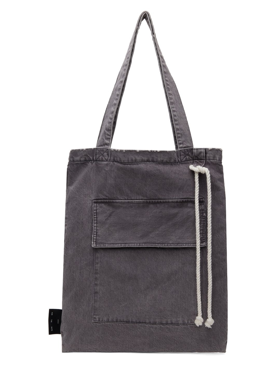 Gray Flap Pocket Tote - 1