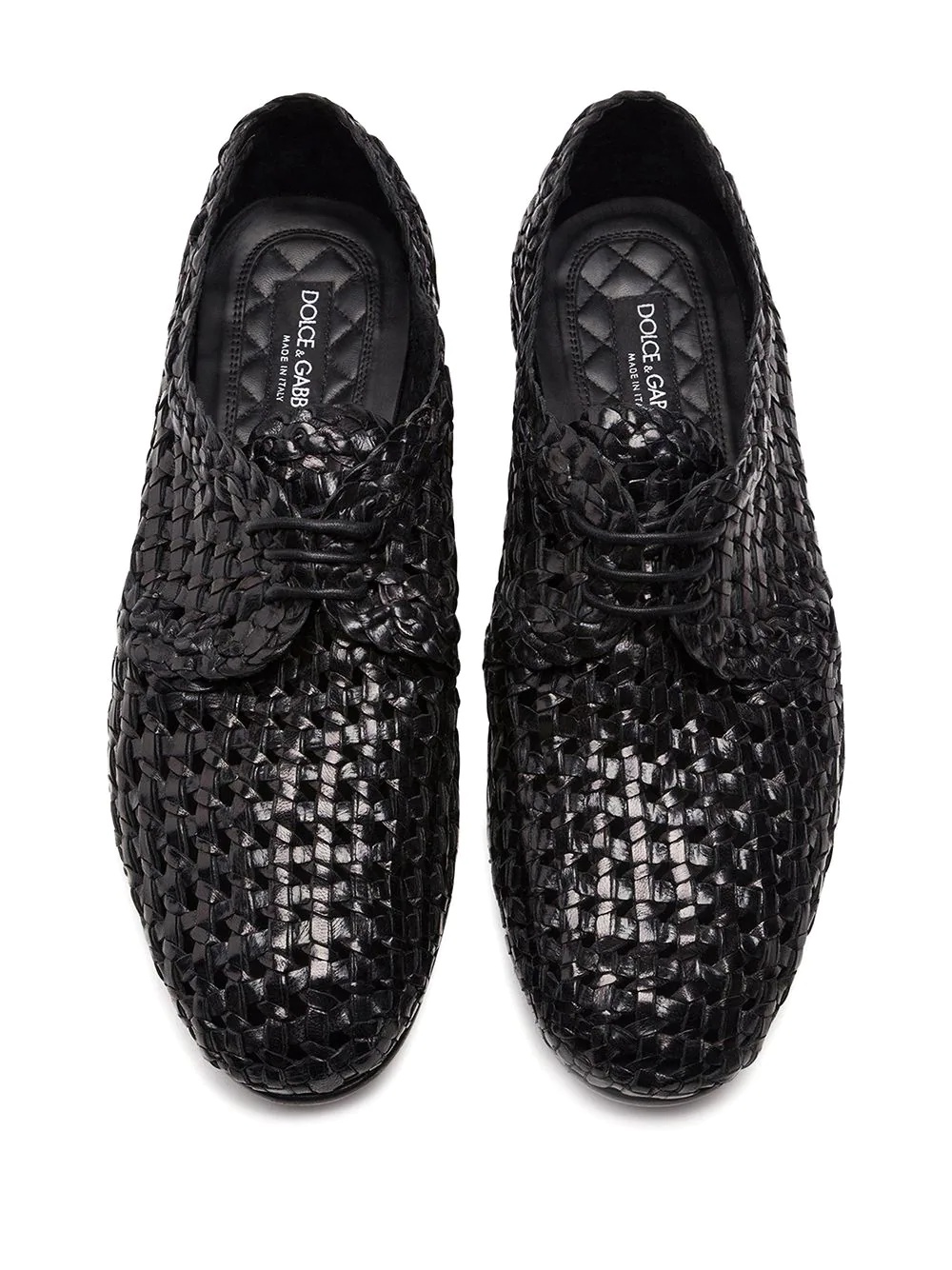 woven derby shoes - 4