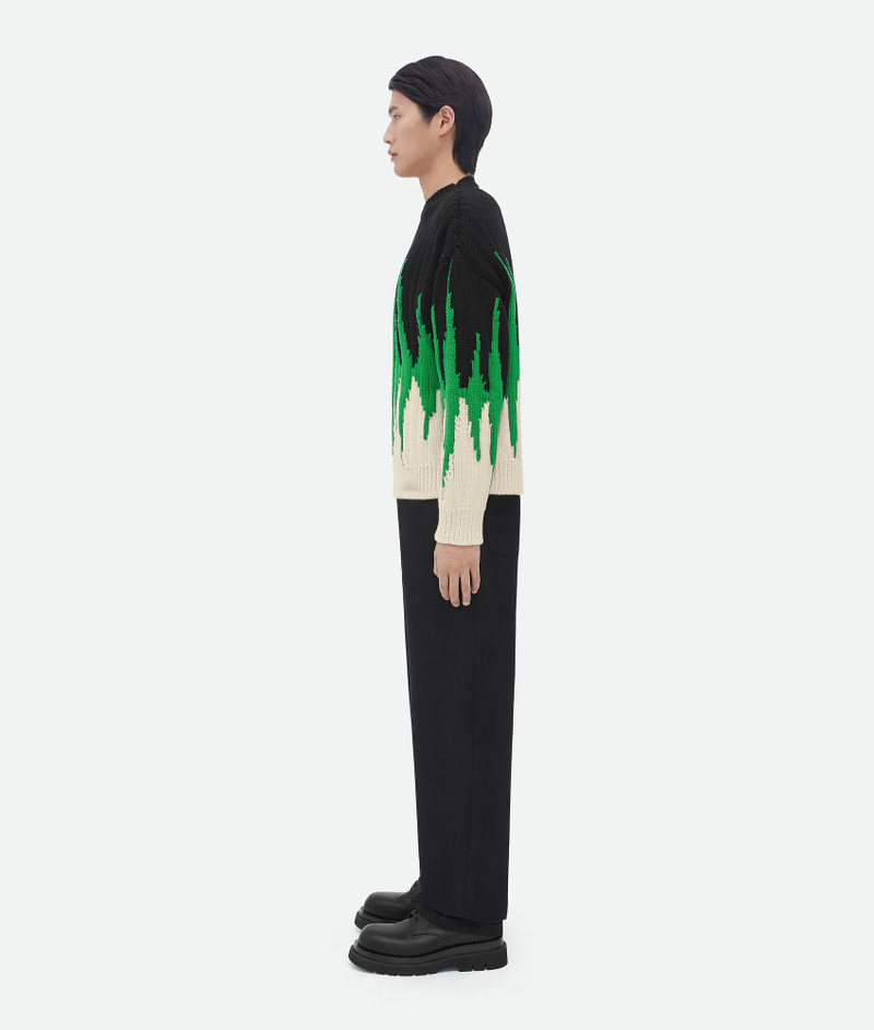 Bottega Veneta wool graphic knit jumper outlook