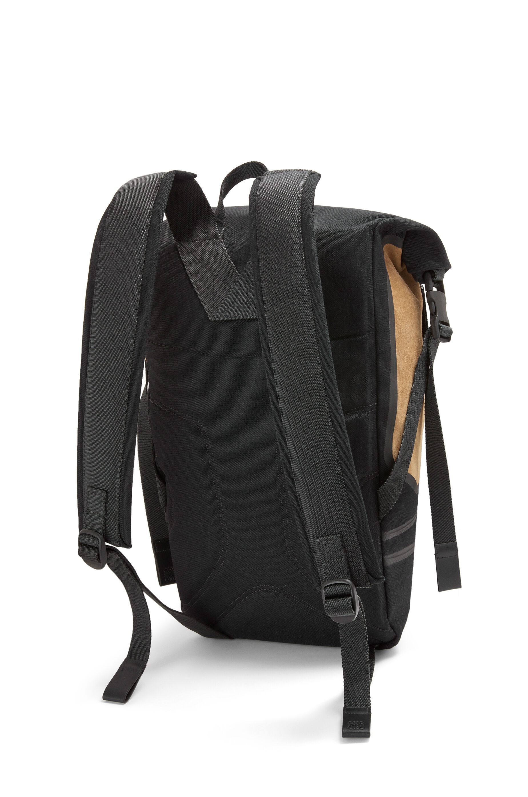Technical backpack in recycled canvas and suede - 3