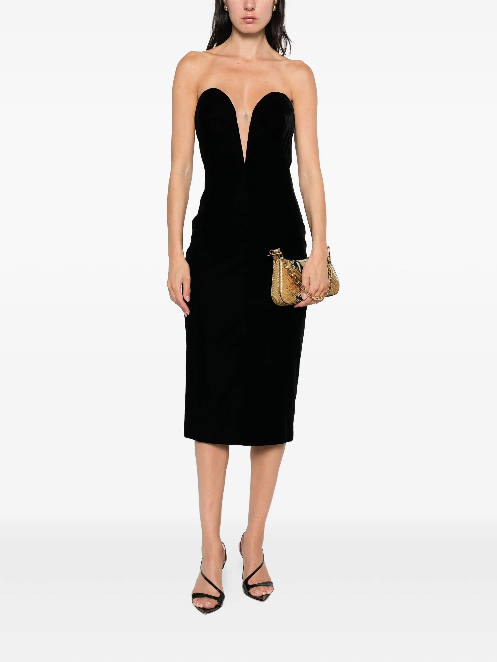 Tom Ford Strapless Midi Dress - 2