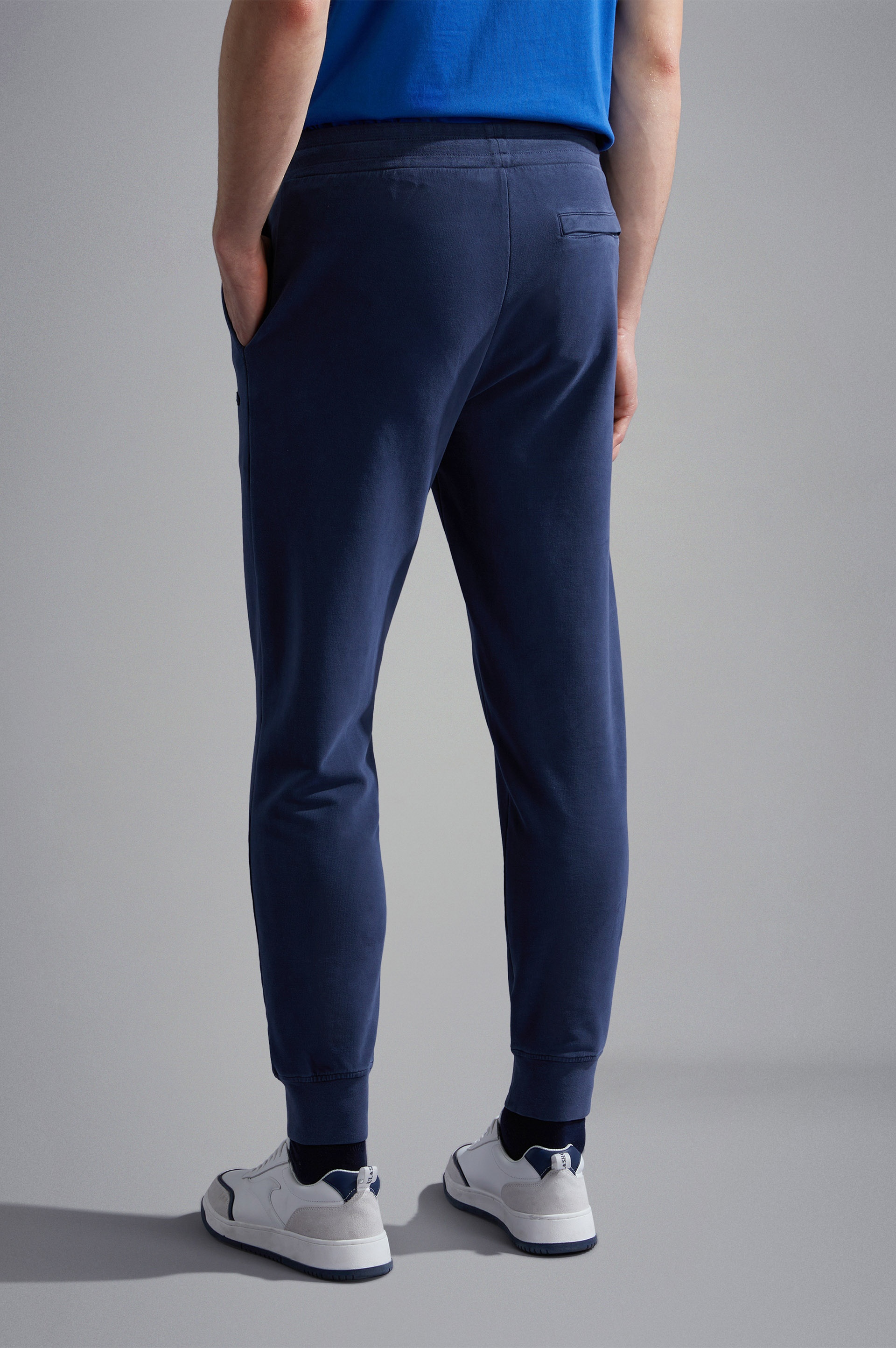 GARMENT DYED STRETCH COTTON JOGGERS - 3
