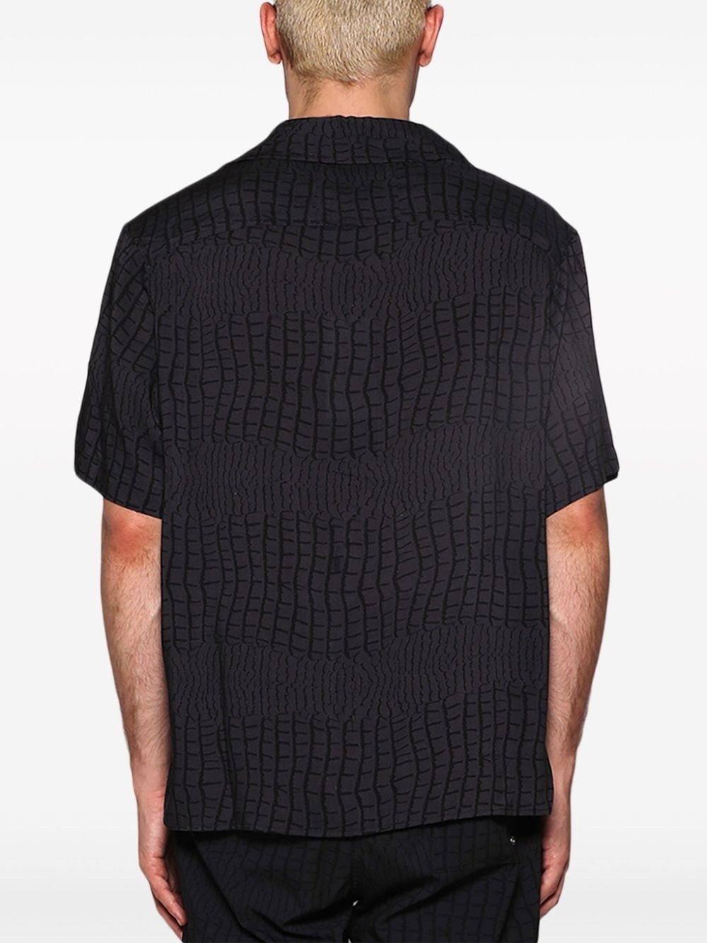 crocodile-print shirt - 5