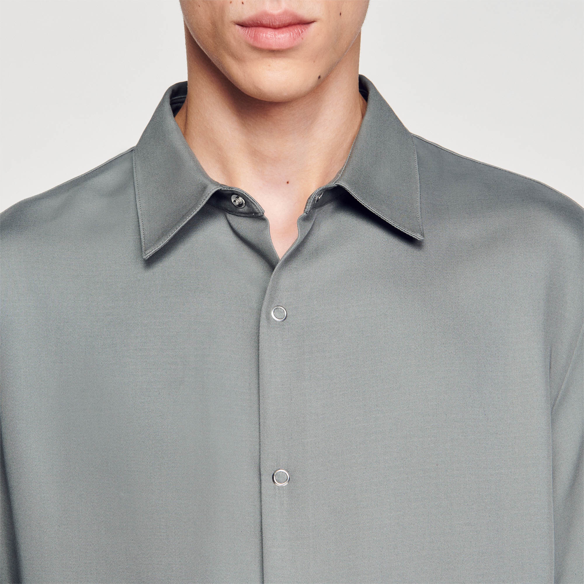 BUTTON-FRONT SHIRT - 4