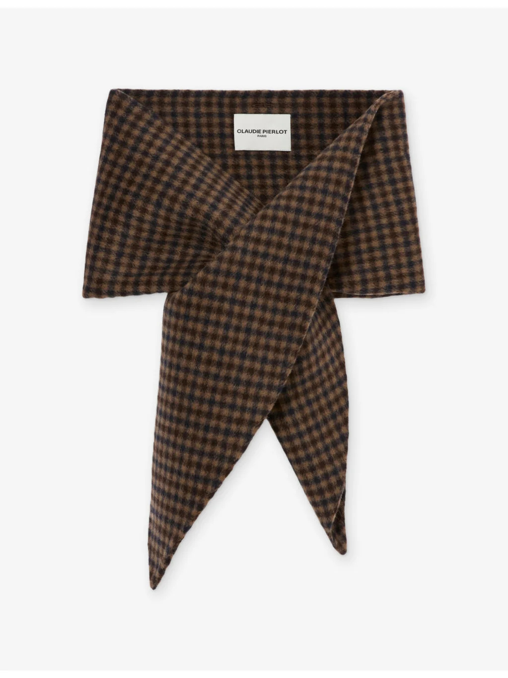 Checked Double-Sided Wool-Blend Scarf - 1