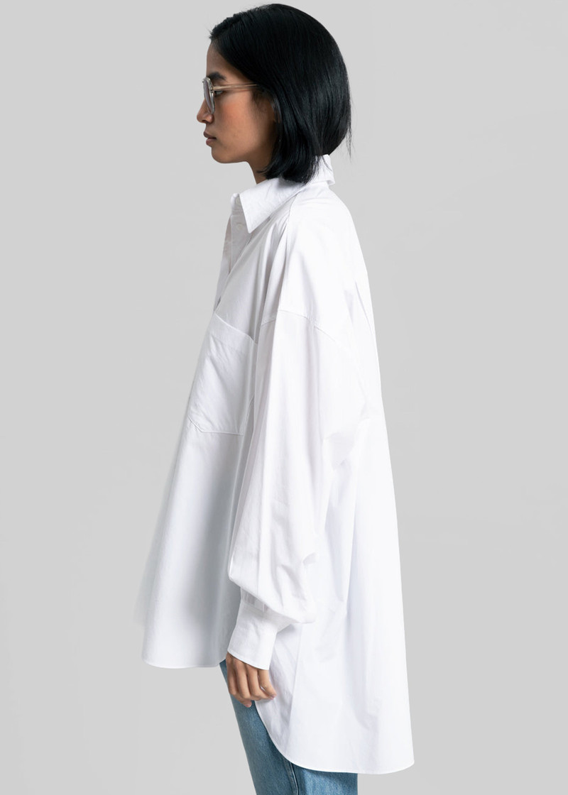 Kat Soft Oversized Shirt - White 9