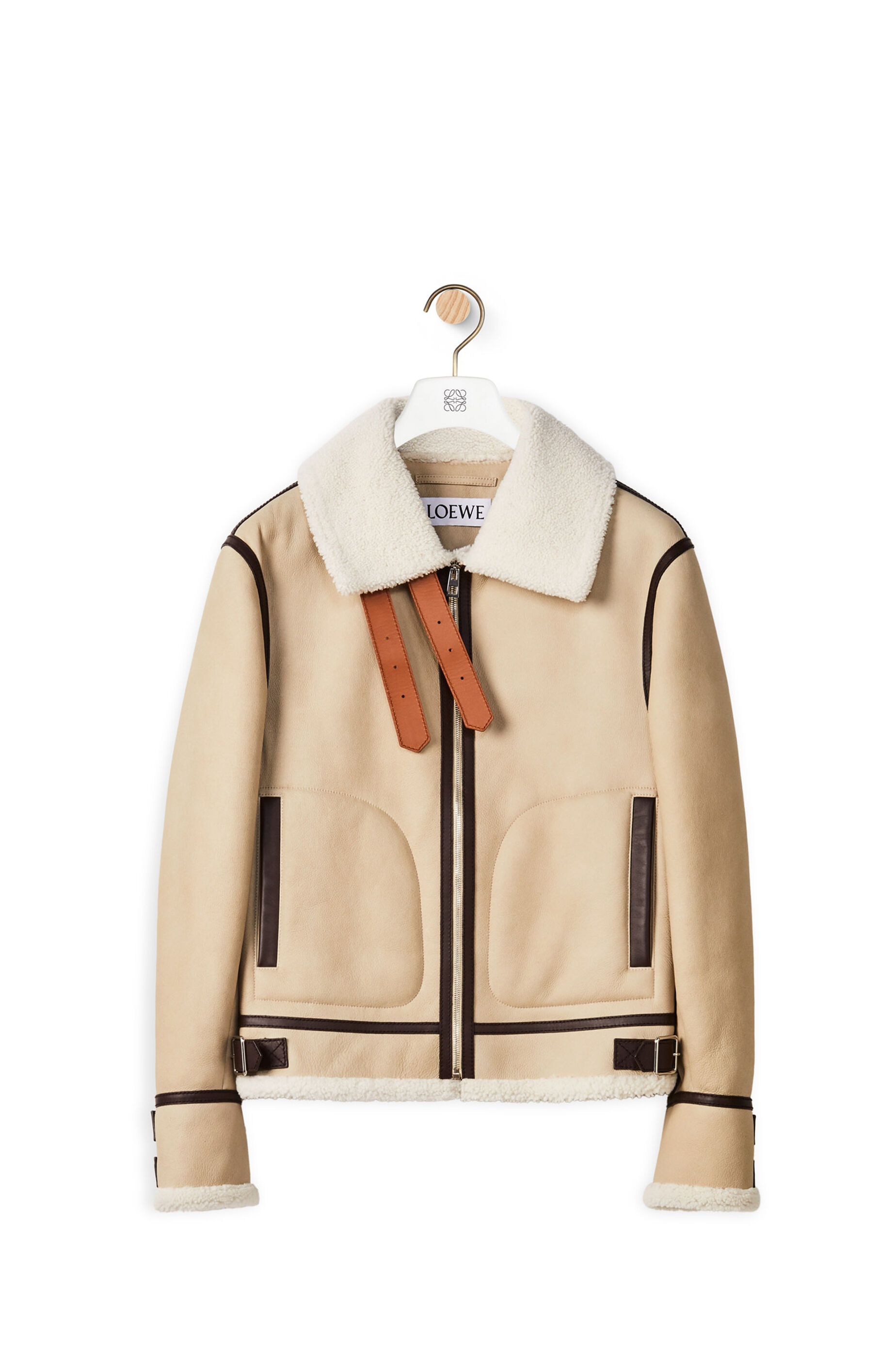 Aviator jacket in shearling - 1